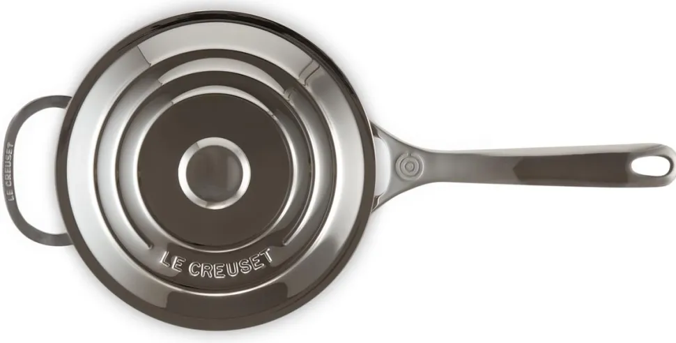 Steelpan Le Creuset RVS Plus + Extra Handvat 20 cm