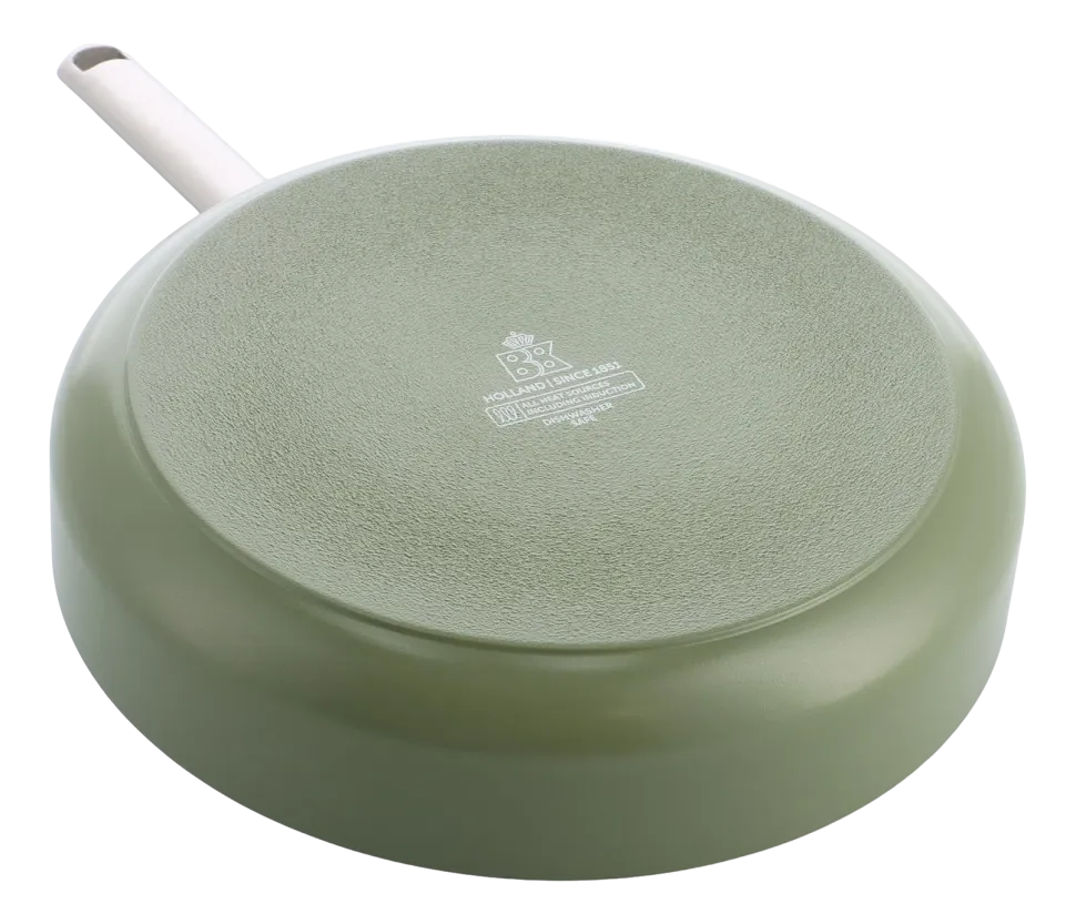 Stoofpan BK Sublime Olive Green Met Keramische Antikleeflaag Met Deksel 28 cm