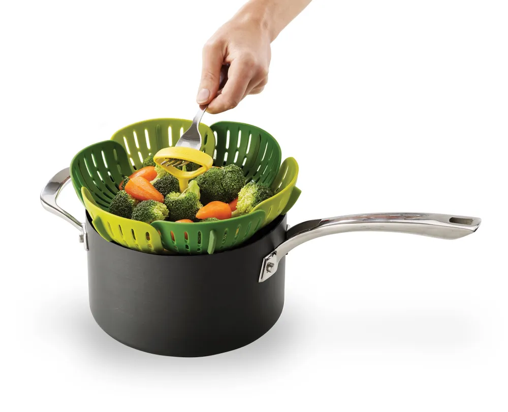 Joseph Joseph Stoominzet Duo Folding Steamer Basket Groen
