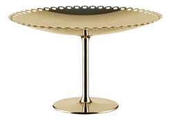Taartplateau Alessi Edges Brass 24 cm
