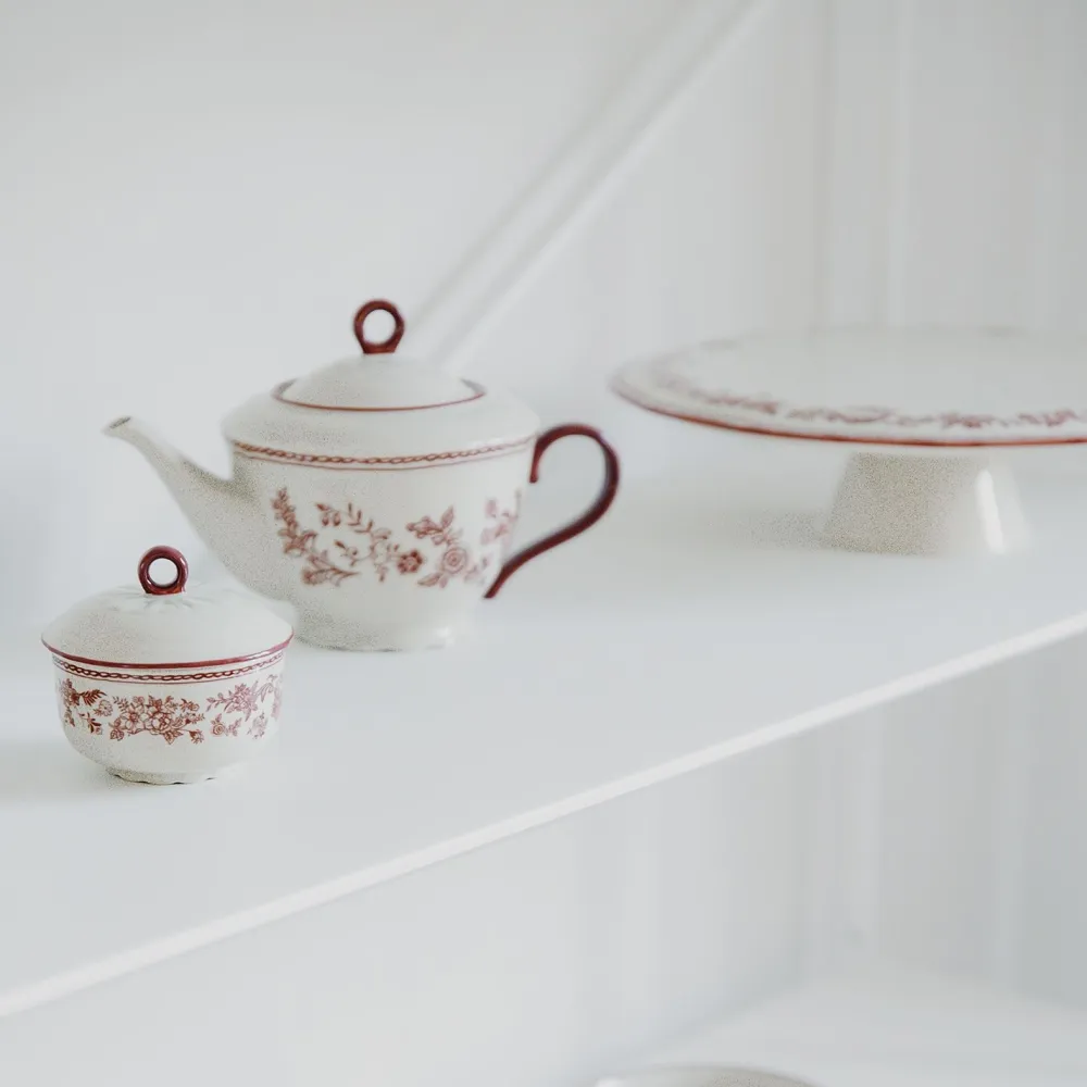 Salt & Pepper Taartplateau Cyril Burgundy 32,5 x 9 cm Best