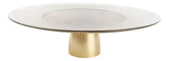 Taartplateau Salt & Pepper Glint Gold 33 x 10 cm