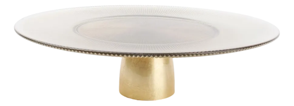 Taartplateau Salt & Pepper Glint Gold 33 x 10 cm