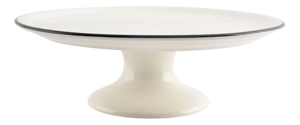 Taartplateau Salt & Pepper Nero White 31 x 10,5 cm