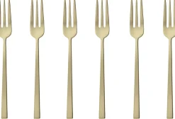 Taartvork Sambonet Rock Antique PVD Champagne (6-Delig)