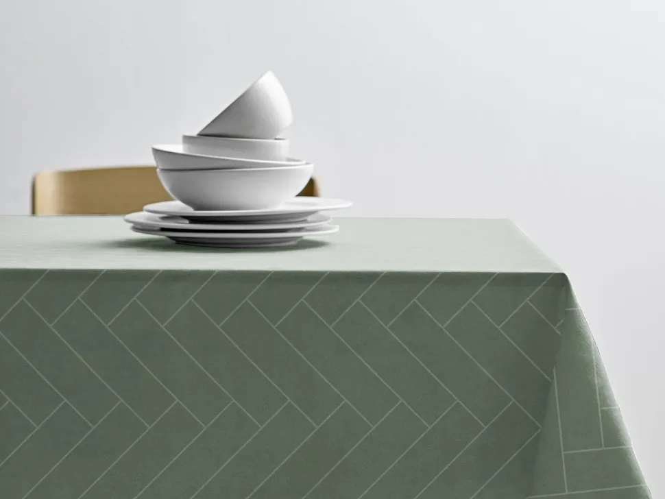 Tafelkleed Södahl Tiles Hedge Green