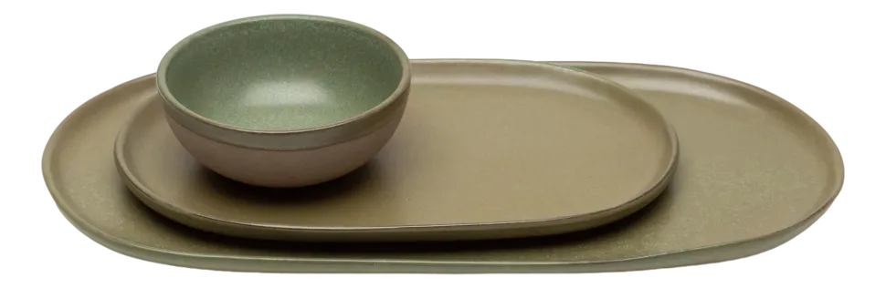 Tapasbord Serax Surface Tableware By Sergio Herman Camo Green L 35,5 x 17 cm