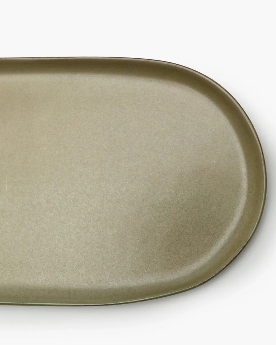 Tapasbord Serax Surface Tableware By Sergio Herman Camo Green L 35,5 x 17 cm