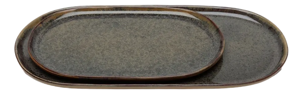 Tapasbord Serax Surface Tableware By Sergio Herman Indi Grey L 35,5 x 17 cm