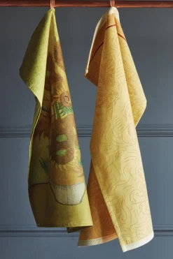 Beddinghouse x Van Gogh Museum Theedoek Tournesol Geel Katoen (50 x 70 cm) Hot