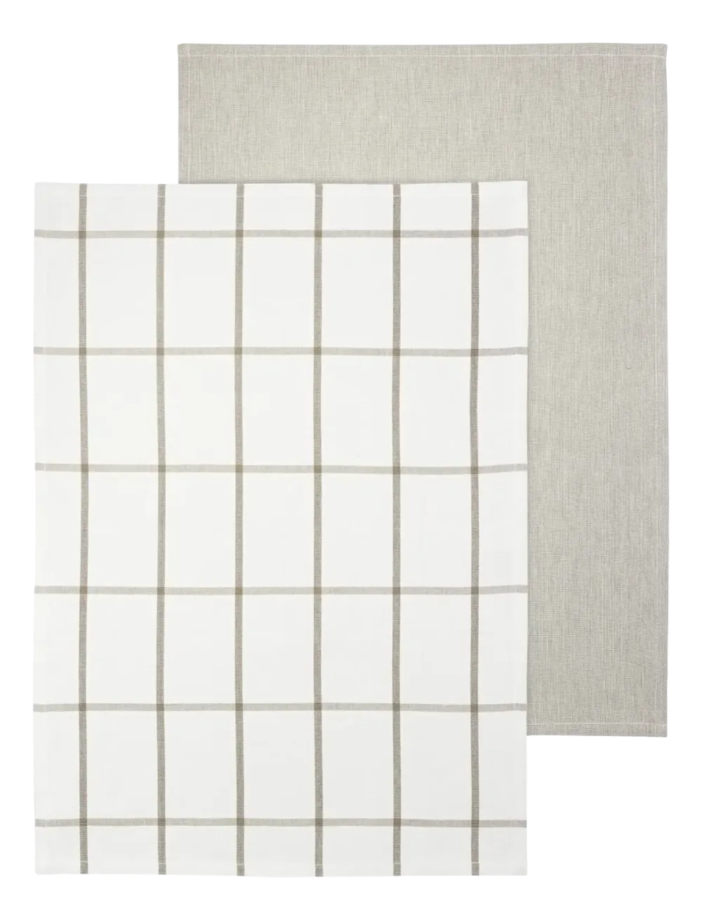 Blomus Theedoek Taulo Square White / Mourning Dove 50 x 70 cm (Set van 2) Hot