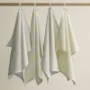 Blomus Theedoek Taulo Square White / Transparent Yellow 50 x 70 cm (Set van 2) Clearance