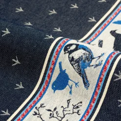 Theedoek Bunzlau Castle Birds Donkerblauw