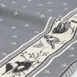 Theedoek Bunzlau Castle Birds Anthracite TeaTowelBirdsAnthracite - 65 x 65 cm