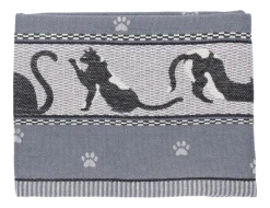 Theedoek Bunzlau Castle Cats Anthracite TeaTowelCatsAnthracite - 65 x 65 cm