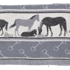 Theedoek Bunzlau Castle Horse Anthracite TeaTowelHorseAnthracite - 65 x 65 cm