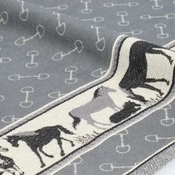 Theedoek Bunzlau Castle Horse Anthracite TeaTowelHorseAnthracite - 65 x 65 cm