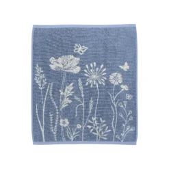 Bunzlau Castle Theedoek Wild Flowers Grijs-Blauw Online