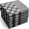 Byrklund Theedoek Clean & Tidy Zwart (Set van 6) Discount