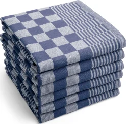 Byrklund Theedoek Clean & Tidy Blauw (Set van 6) Online