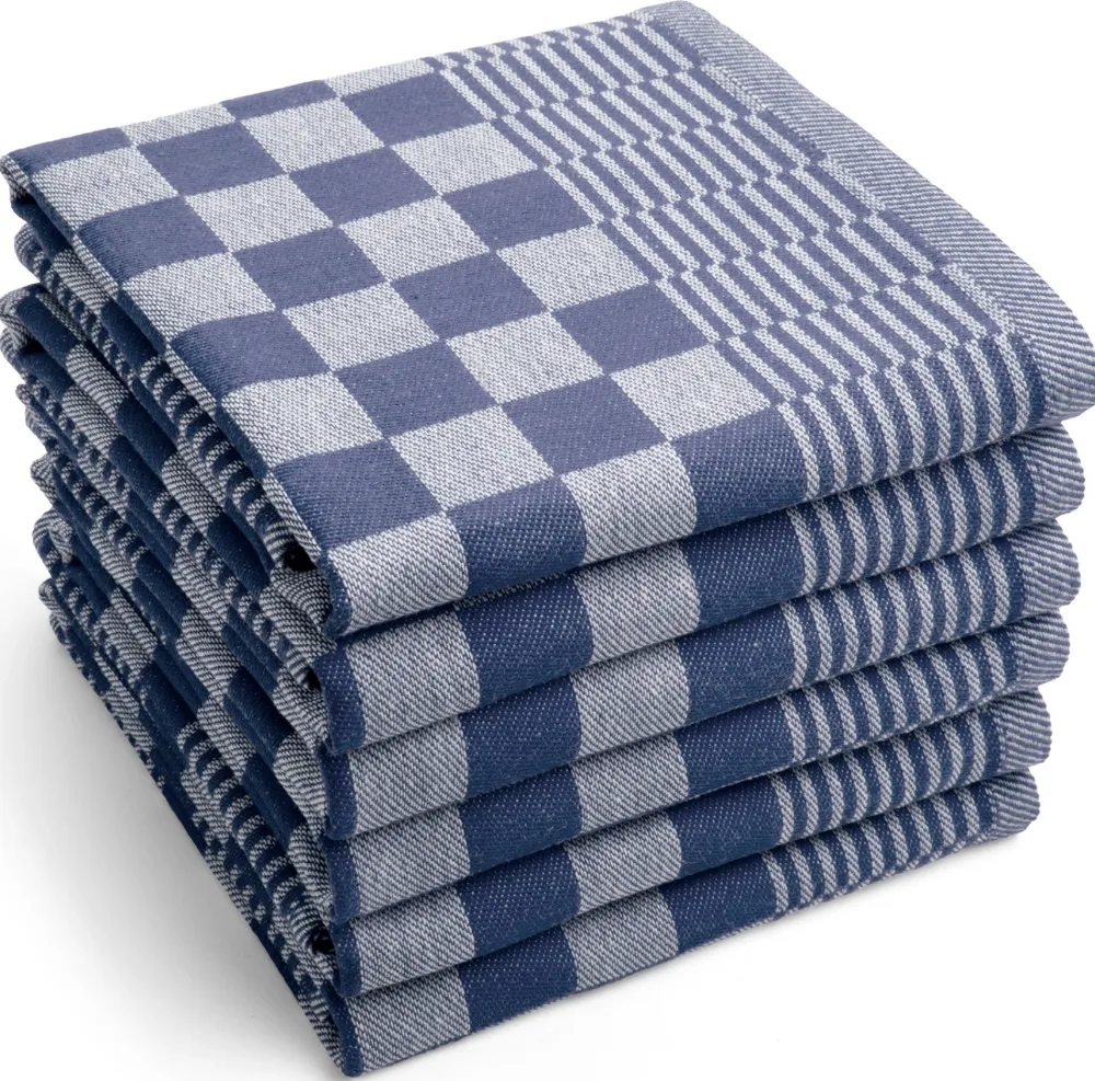 Byrklund Theedoek Clean & Tidy Blauw (Set van 6) Online