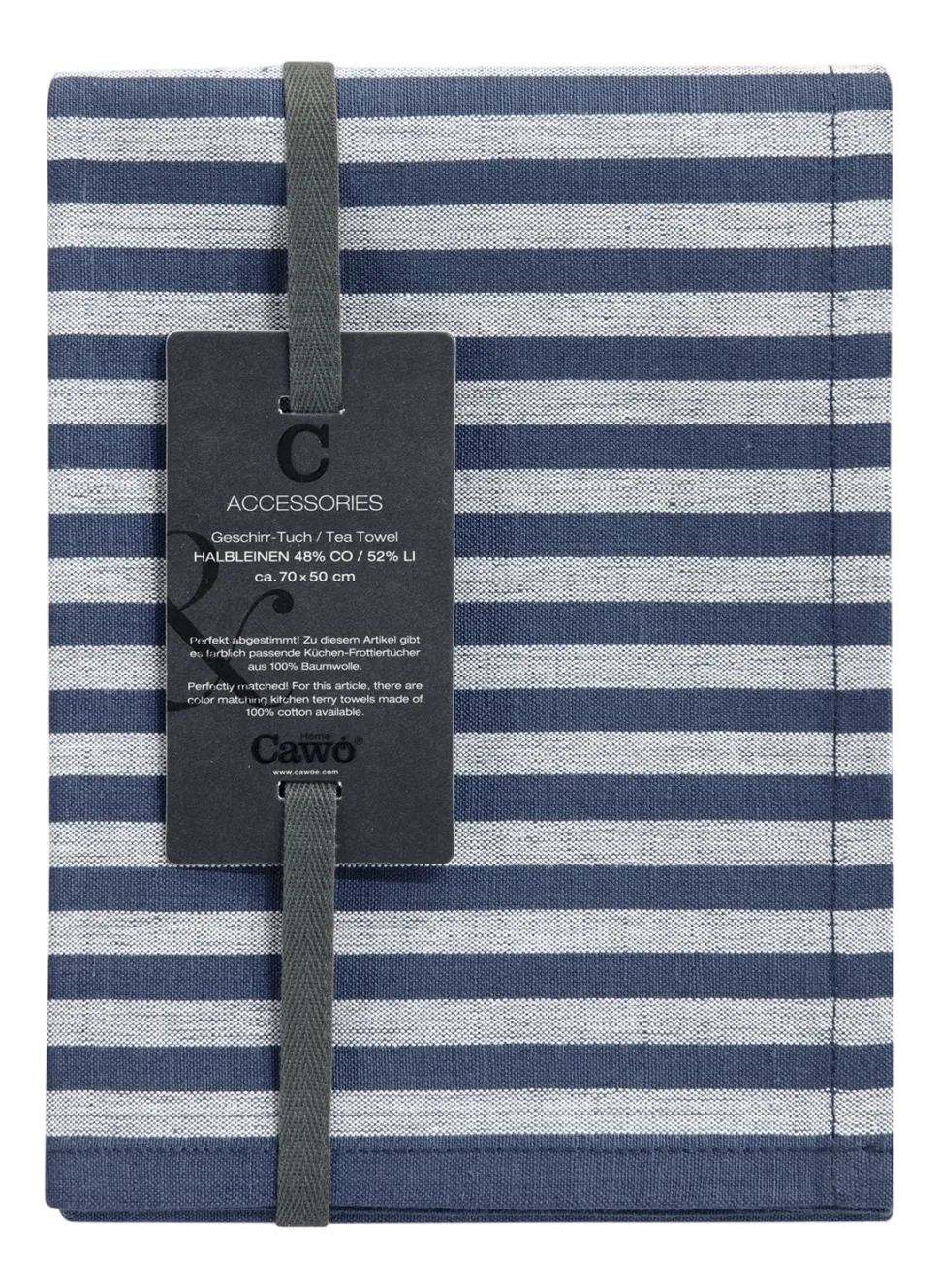 Theedoek Cawö Campus Night Blue (Set van 4)