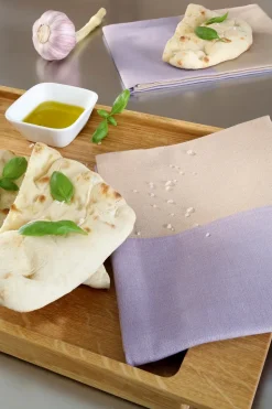Theedoek Cawö Duo Cuisine Lavender/Linnen (Set van 4)