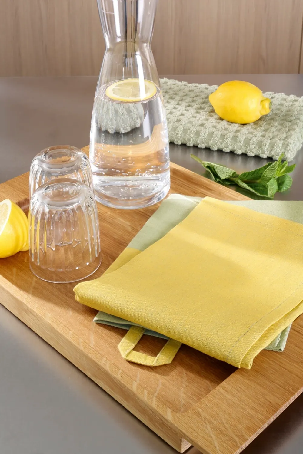 Cawo Theedoek Cawö Duo Cuisine (Set van 4) New