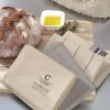 Theedoek Cawö Nature Accent Linen (Set van 4)