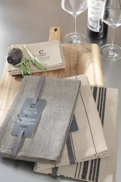 Cawo Theedoek Cawö Nature Allover Linen (Set van 4)