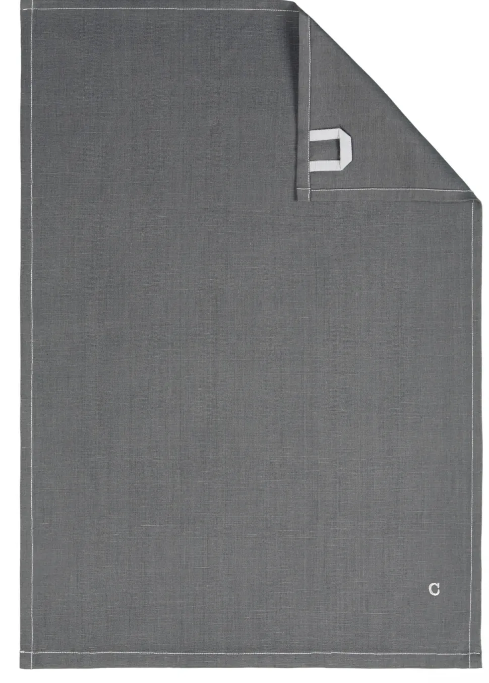 Theedoek Cawö Solid Anthracite 50 x 70 cm (set van 4)