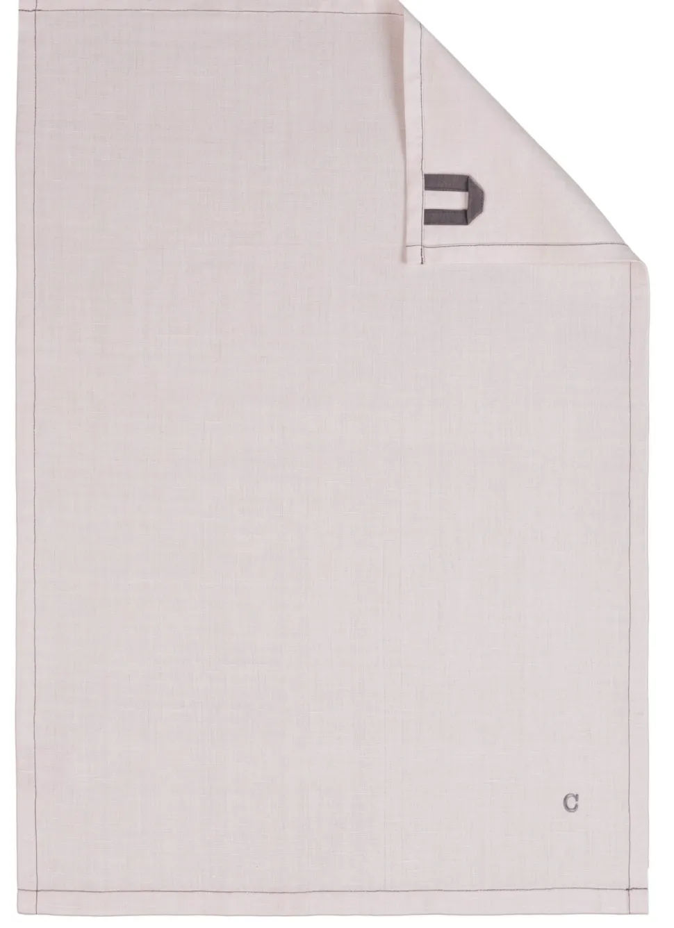 Theedoek Cawö Solid Platina (set van 4)