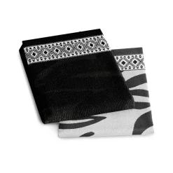 DDDDD Theedoek Africa Black (set van 6) Hot