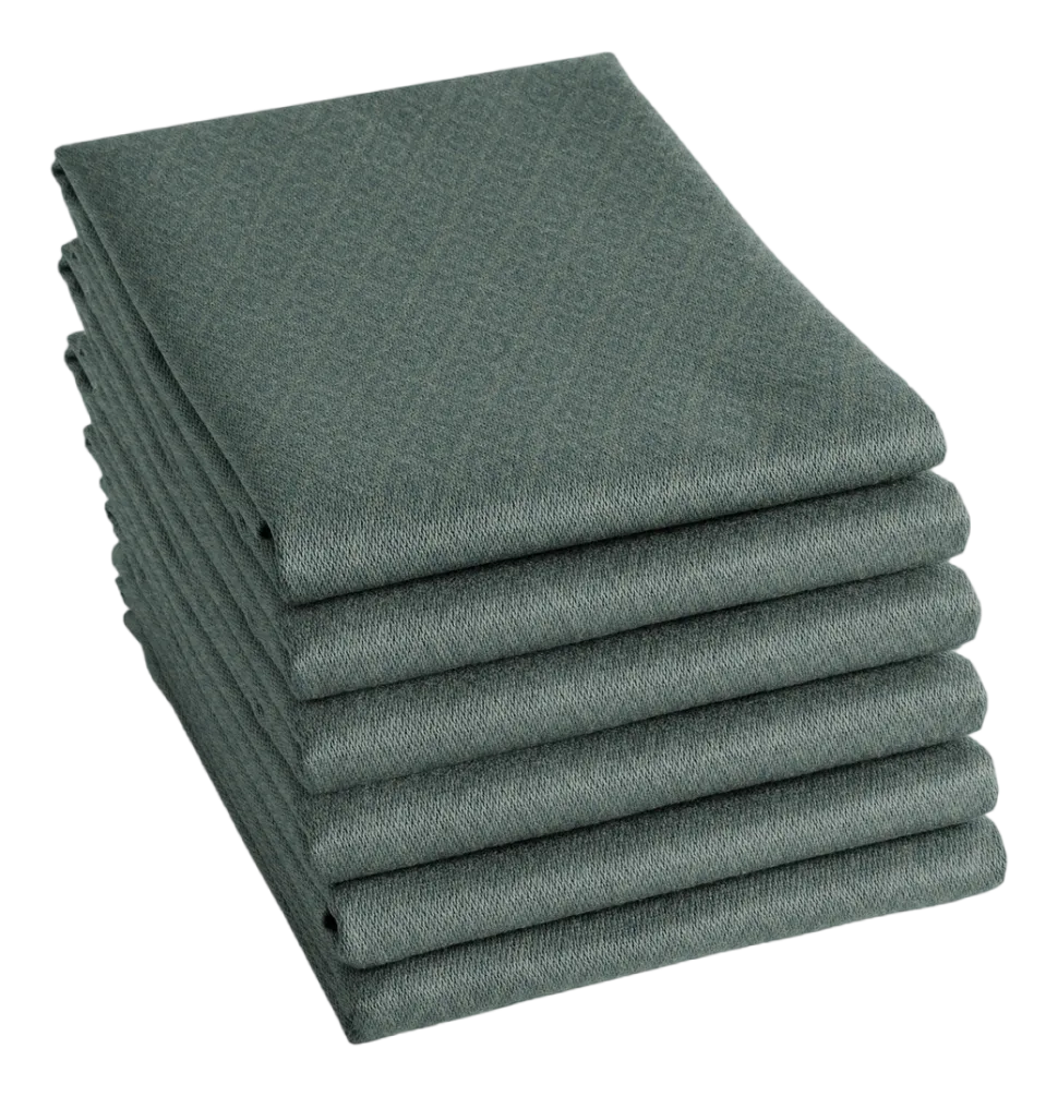 Theedoek DDDDD Akira Green 60 x 65 cm (Set van 6)