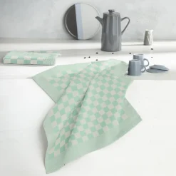 DDDDD Theedoek Barbeque Pastel Green (Set van 6) Discount