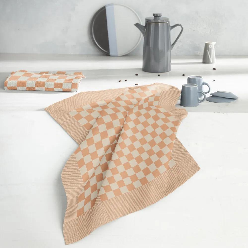 DDDDD Theedoek Barbeque Pastel Peach (Set van 6) Discount