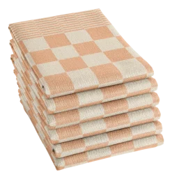 DDDDD Theedoek Barbeque Pastel Peach (Set van 6) Discount