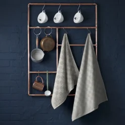 Theedoek DDDDD Barbeque Taupe (set van 6)