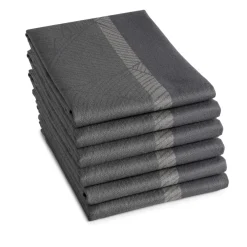 DDDDD Theedoek Barrier Anthracite (set van 6) Sale