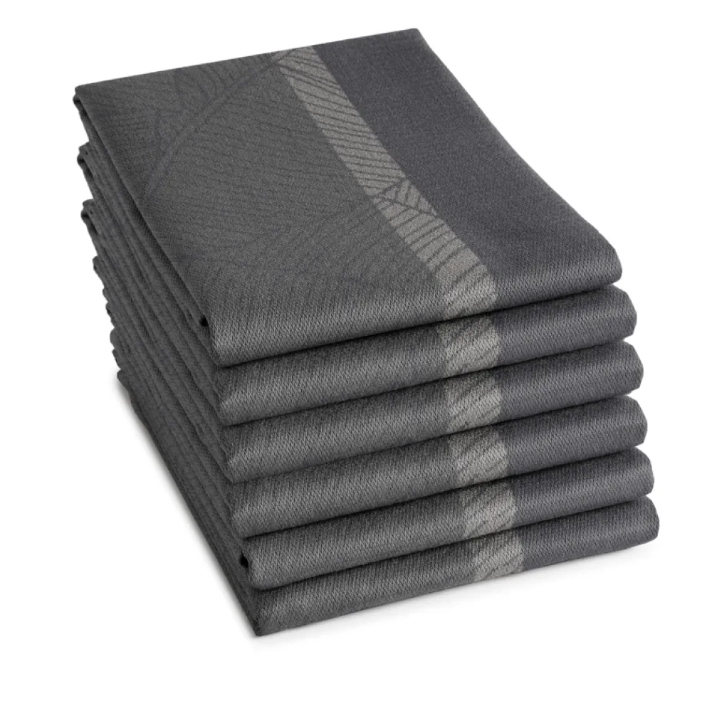 DDDDD Theedoek Barrier Anthracite (set van 6) Sale