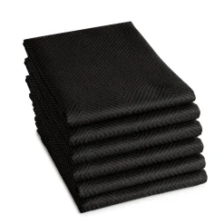 Theedoek DDDDD Cisis Ebony (set van 6)
