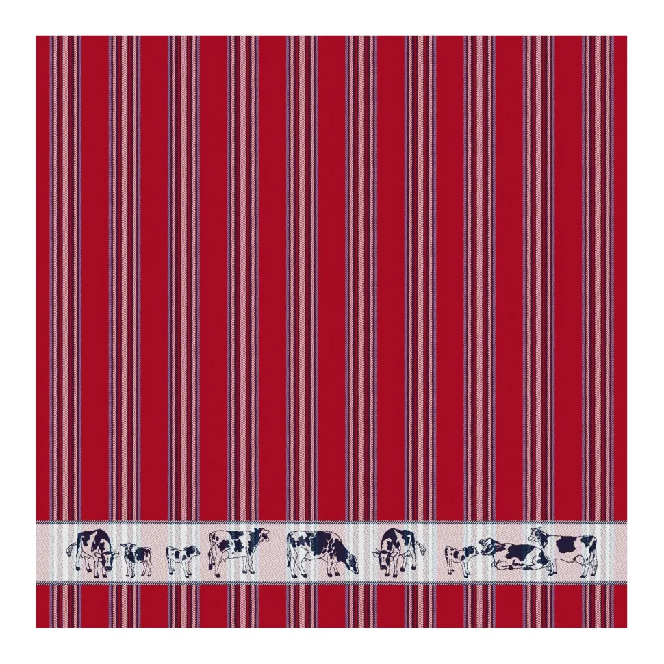 Theedoek DDDDD Friesian Red (set van 6)