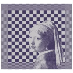 DDDDD Theedoek Girl With a Pearl Blue (6-delig) Sale