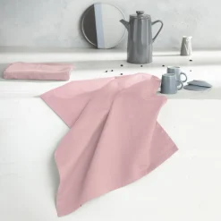 DDDDD Theedoek Logo Pastel Pink (Set van 6) Outlet