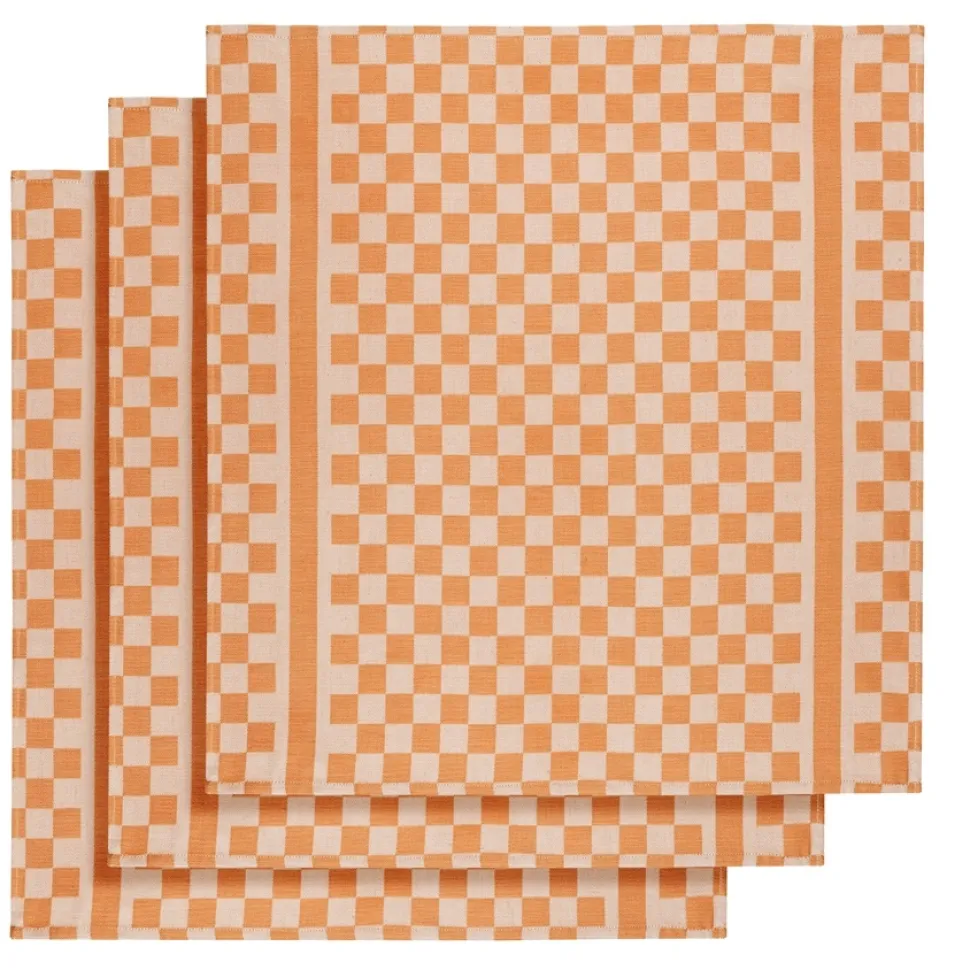 Theedoek De Witte Lietaer Groom Orange (3 stuks)