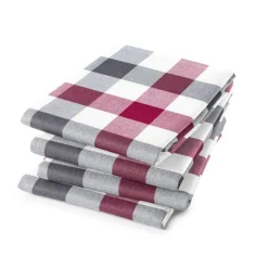 Theedoeken DDDDD Carre Antraciet (Set van 6)