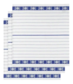 Theedoeken De Witte Lietaer BML White Blue (3 stuks)