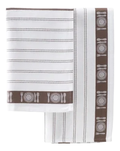 De Witte Lietaer Theedoeken BML White Champignon (3 stuks) Outlet