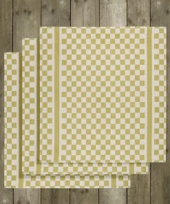 De Witte Lietaer Theedoeken Groom Yellowgreen (3 stuks) Best