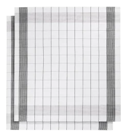 Theedoeken De Witte Lietaer Mixte White Black (2 stuks)